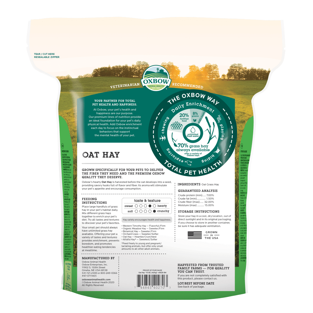 Oat Hay - Oxbow Animal Health