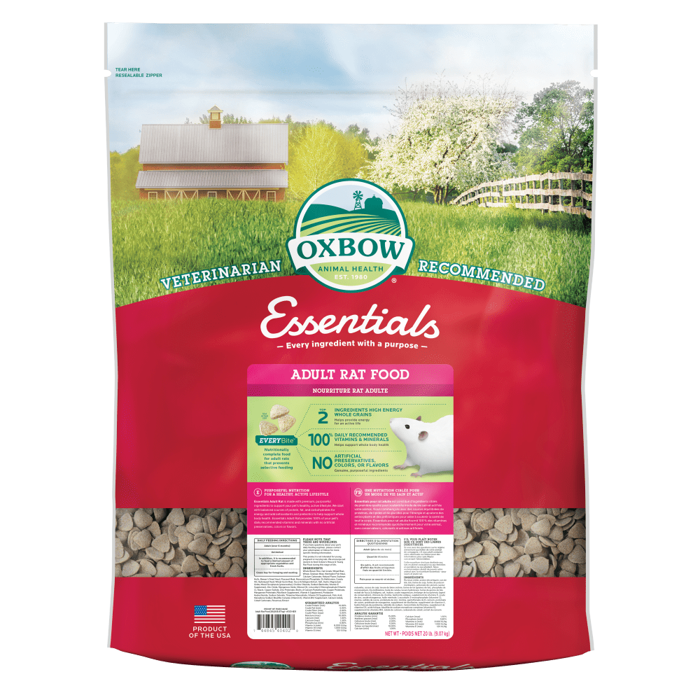 Essentials Adult Rat Food Oxbow Animal Health