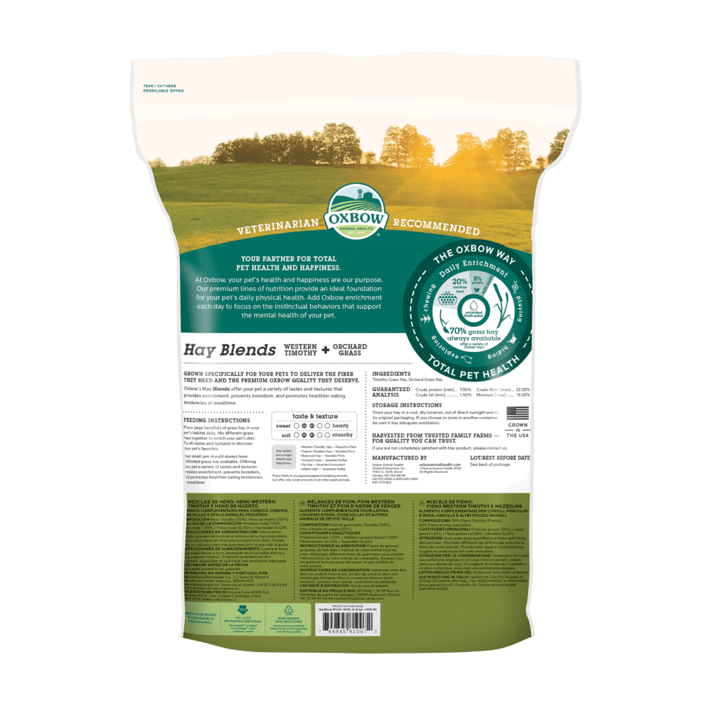 Oxbow Animal Health Western Timothy & Orchard Grass Hay Blend