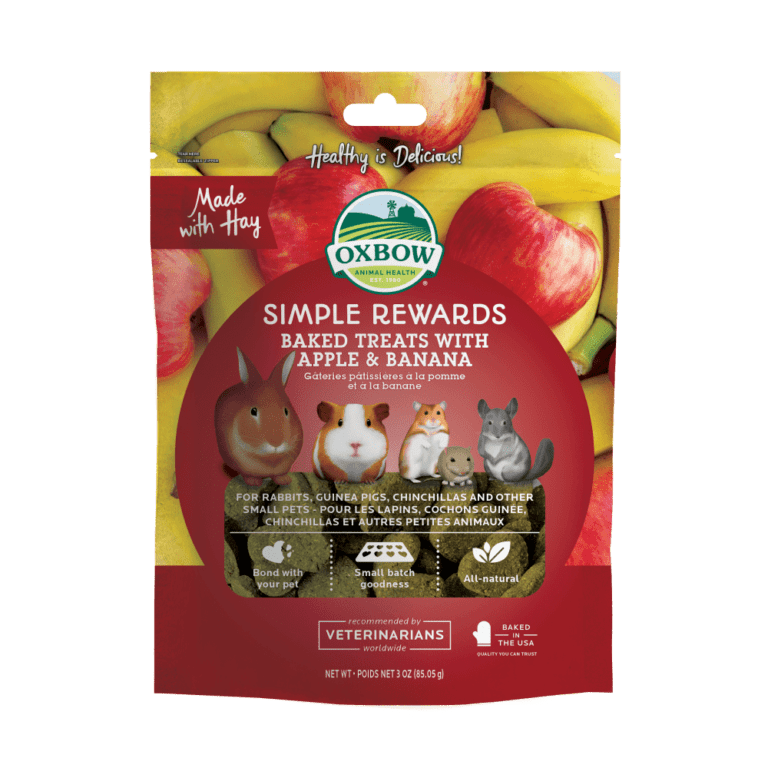 Simple Rewards Baked Treats with Apple & Banana Oxbow Animal Health