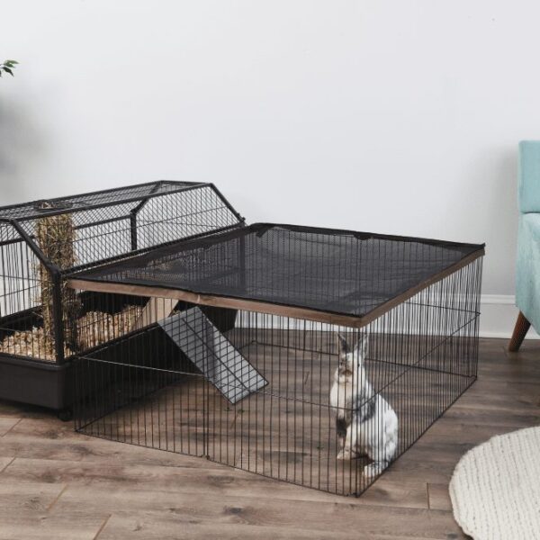 Animal Cage Oxbow Cage With Play Yard Food Covers For Outside Mesh