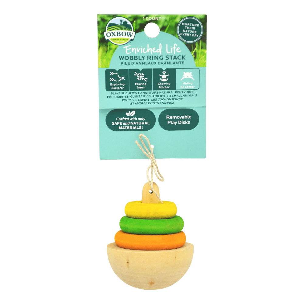 Oxbow Animal Health Enriched Life - Wobbly Ring Stack