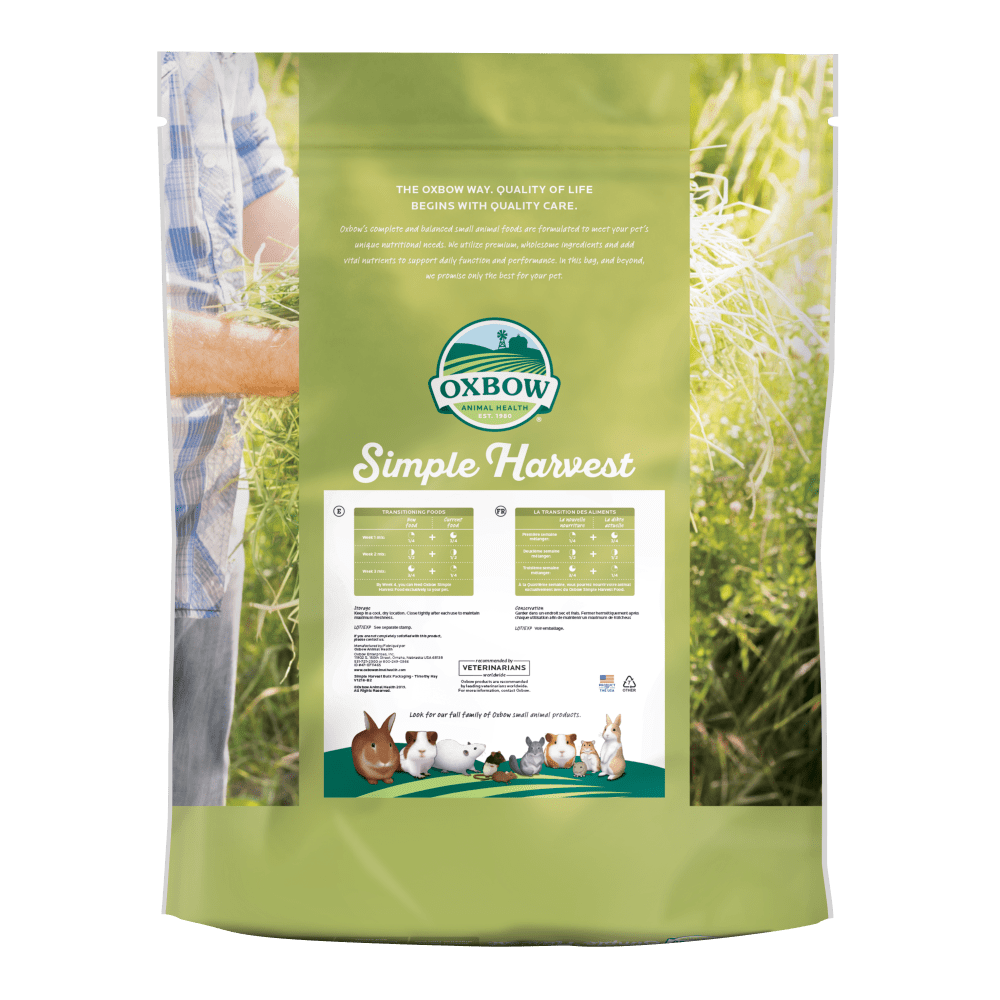 Simple Harvest Adult Guinea Pig Food - Oxbow Animal Health