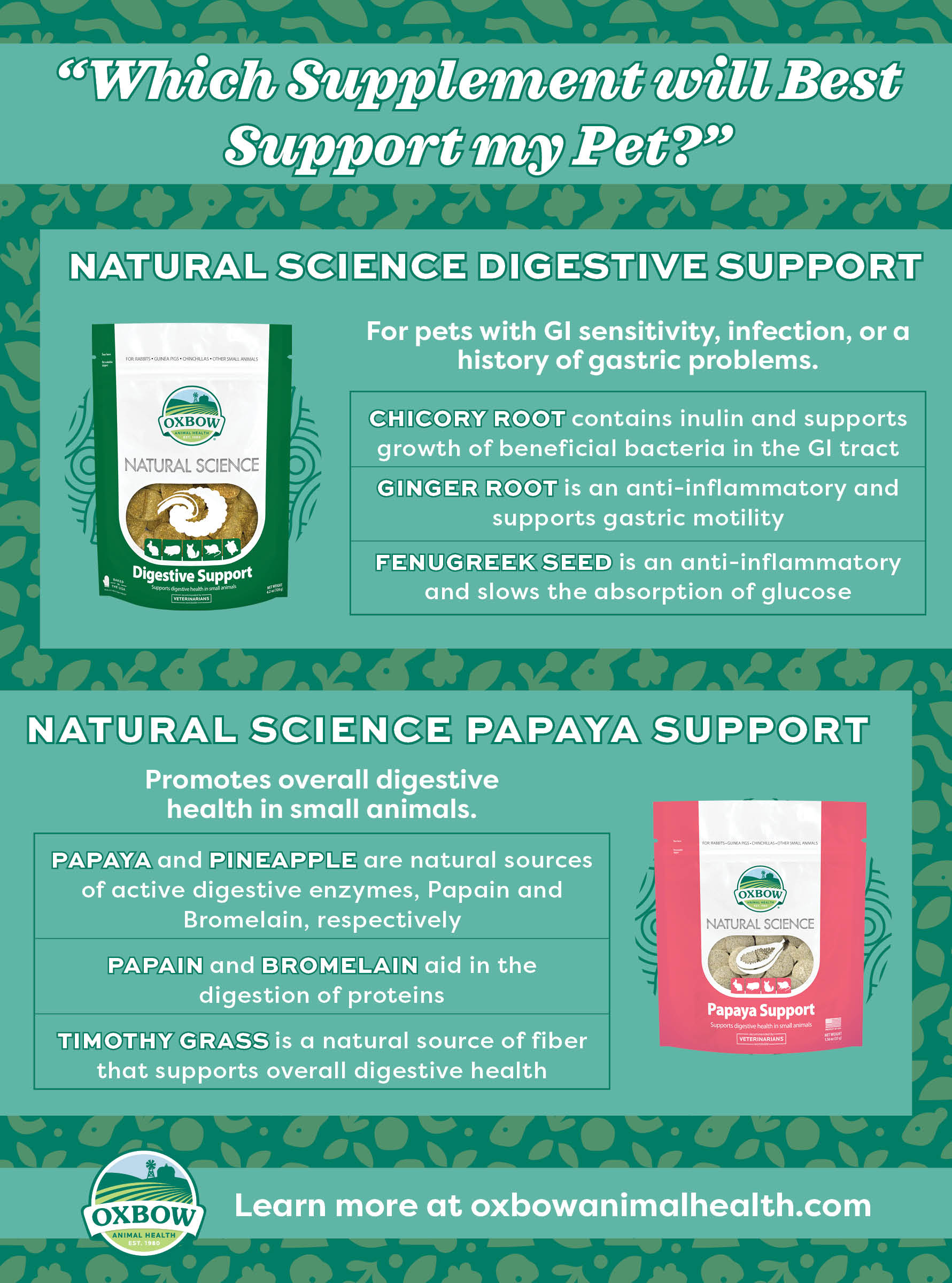 Natural Science Digestive Support and Papaya Support Comparison